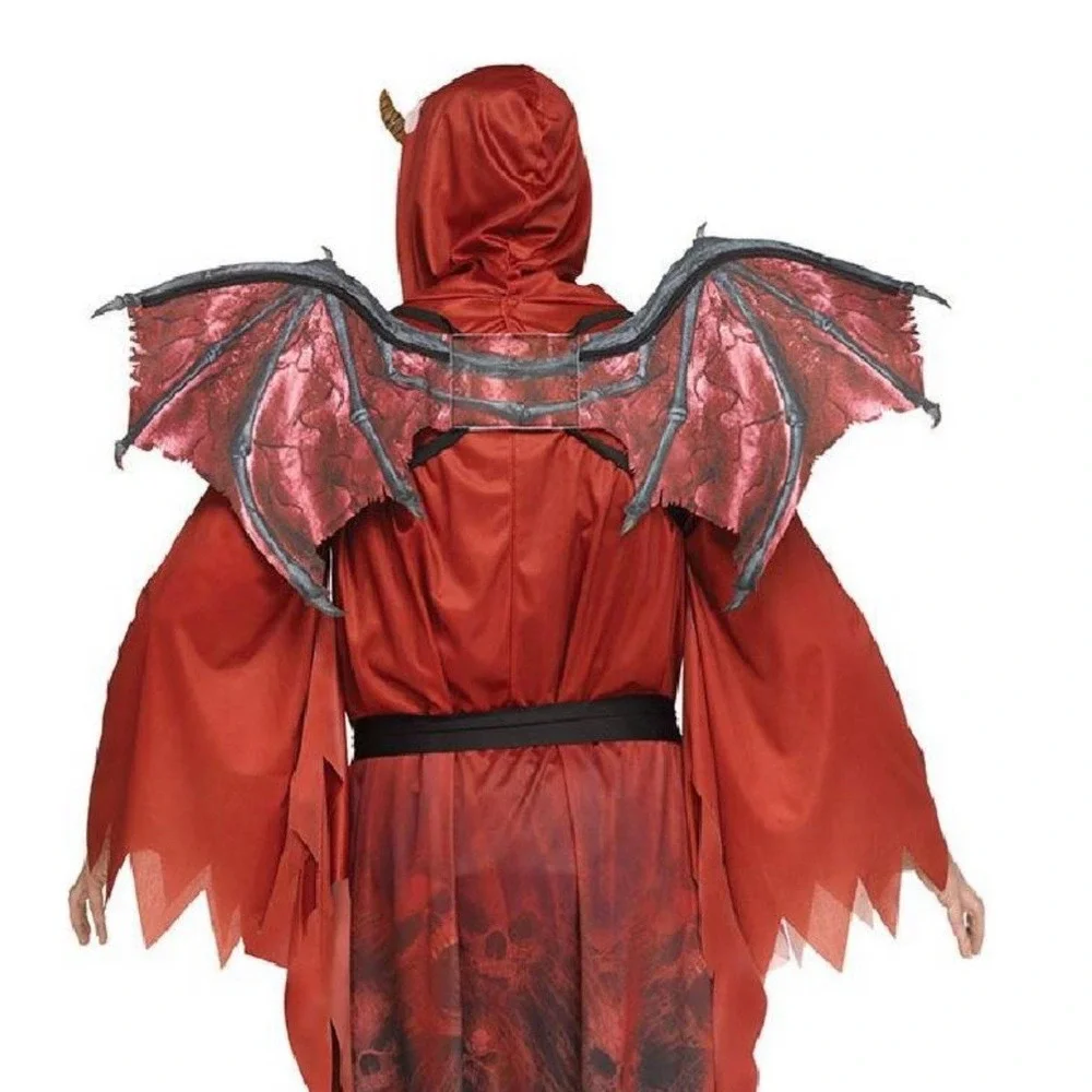 Winged Demon Costume Halloween‎ Scary Kids Medium Size 8-10 NEW